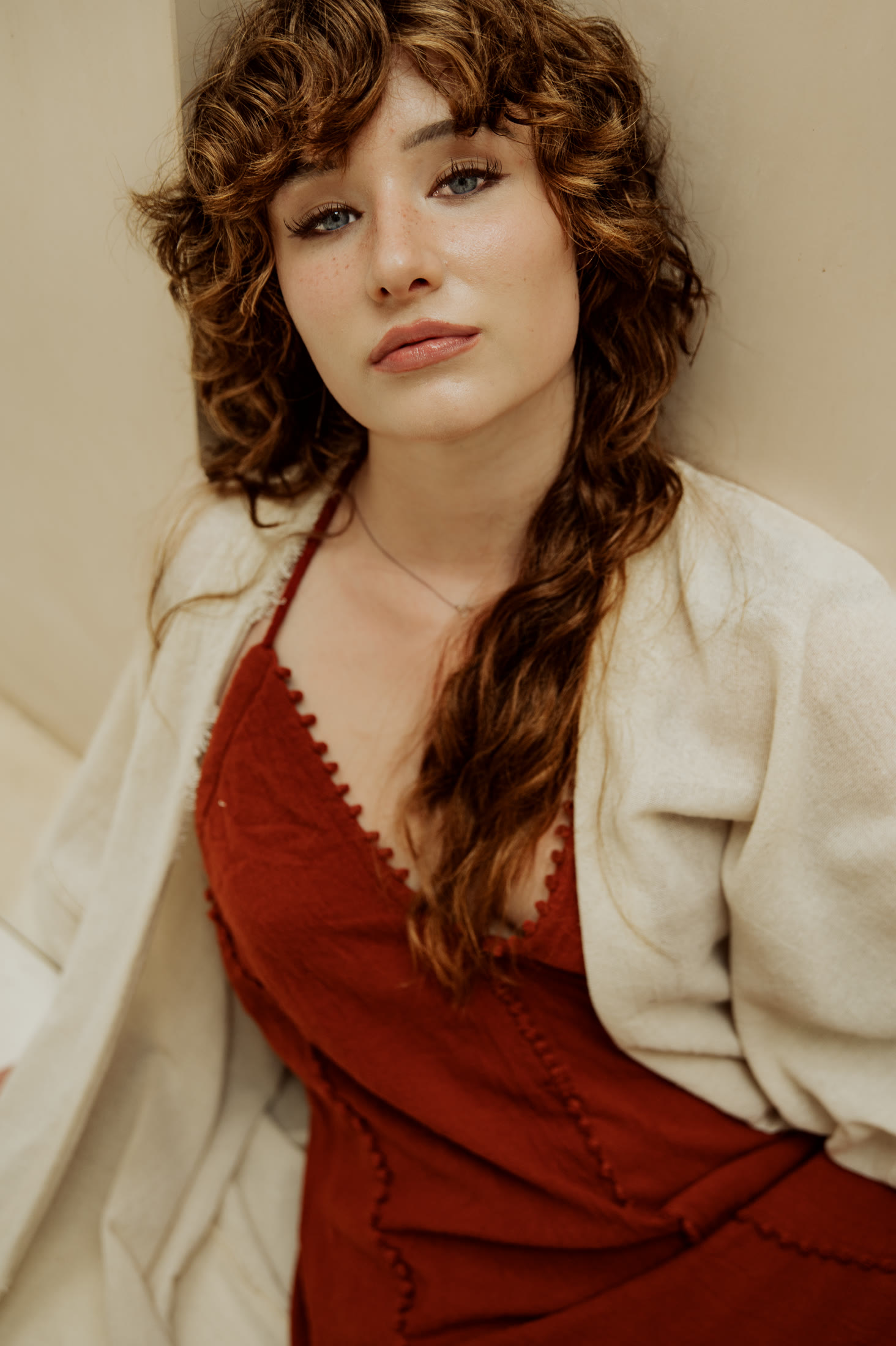 Kaia Jette cream and rust portrait